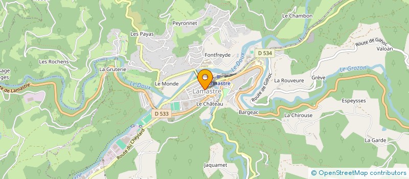 localisation de l'entreprise MADAME CHANTAL BOCHARD à LAMASTRE