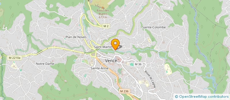 localisation de l'entreprise MADAME CHANTAL BOCHATON à VENCE