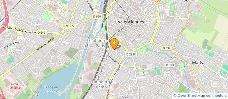 localisation de l'entreprise MADAME CHANTAL BOCQUILLON  VALENCIENNES