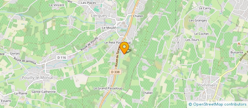 localisation de l'entreprise MADAME CHANTAL BONO  PORTE DES PIERRES DOREES