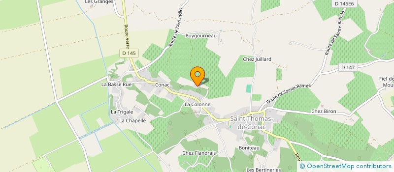 localisation de l'entreprise MADAME CHANTAL BORLEE  SAINT-THOMAS-DE-CONAC