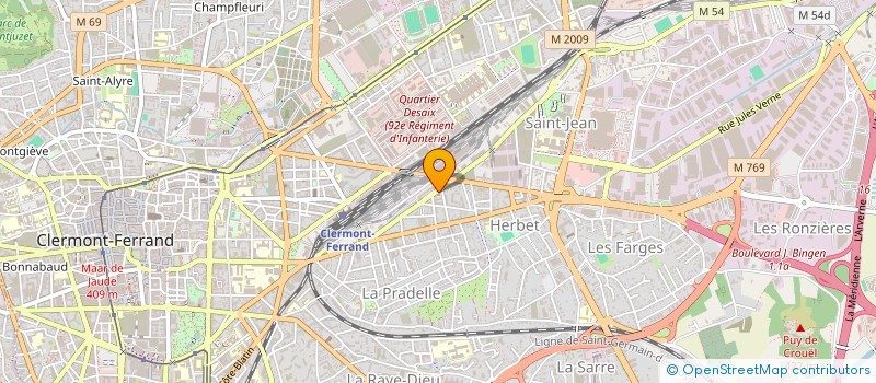 localisation de l'entreprise MADAME CHANTAL BORNE  CLERMONT-FERRAND