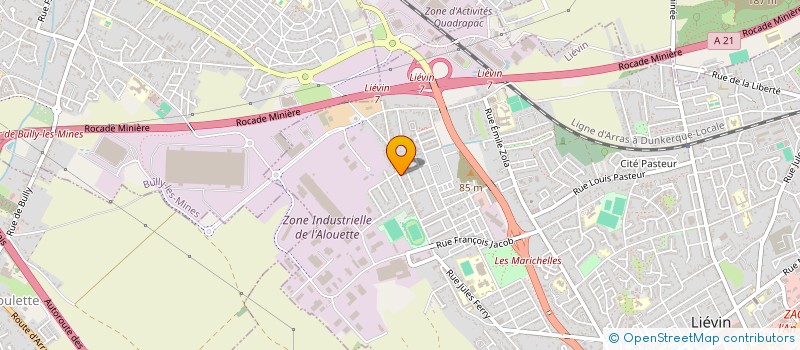 localisation de l'entreprise MADAME CHANTAL BOSCH  LIEVIN