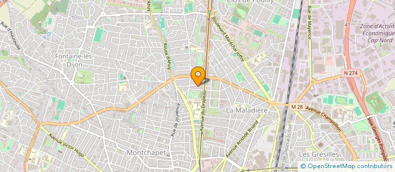 localisation de l'entreprise MADAME CHANTAL BOSQUET à DIJON
