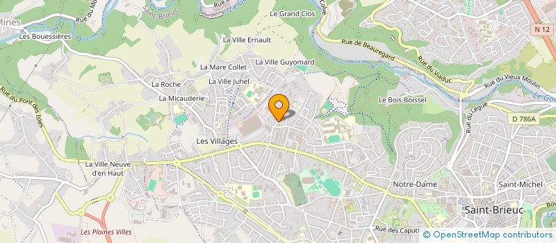 localisation de l'entreprise MADAME CHANTAL BOSSEUR à SAINT-BRIEUC