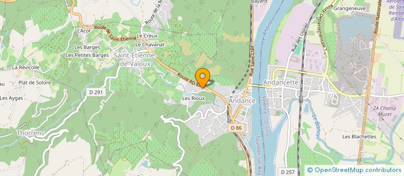 localisation de l'entreprise MADAME CHANTAL BOUARD  ANDANCE