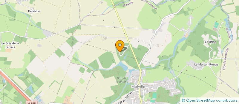 localisation de l'entreprise MADAME CHANTAL BOUCHAUD  MALVILLE