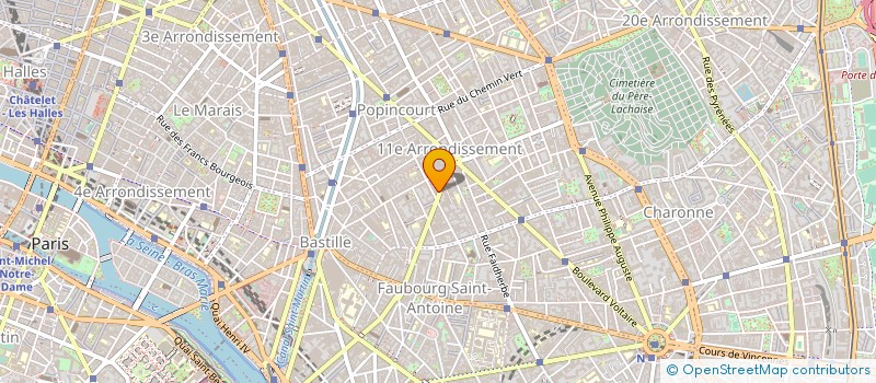 localisation de l'entreprise MADAME CHANTAL BOUDET à PARIS