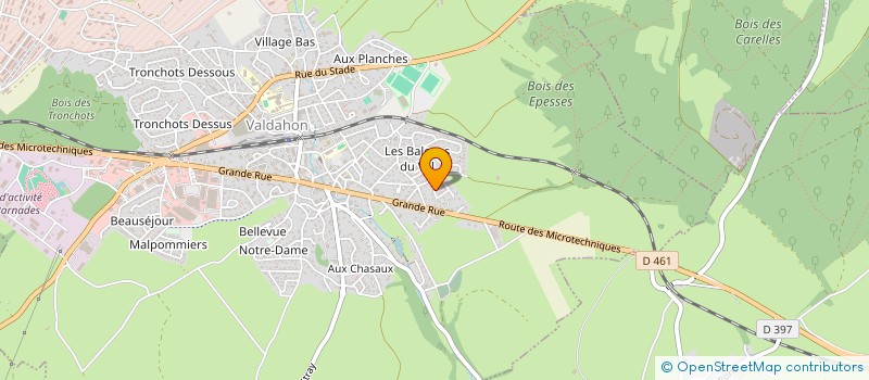 localisation de l'entreprise MADAME CHANTAL BOUDIER  VALDAHON