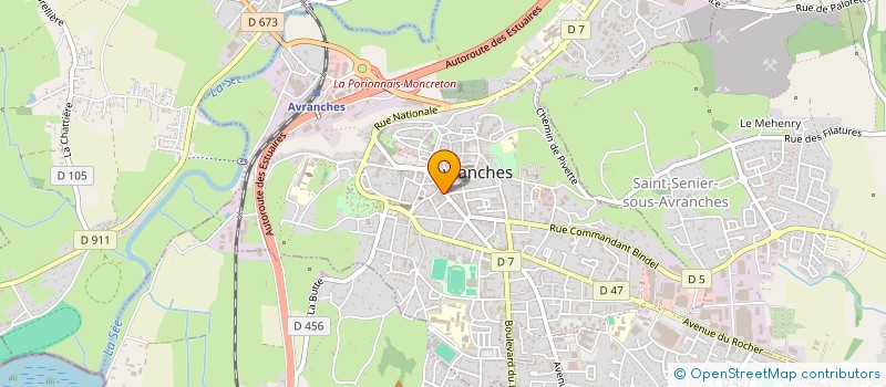 localisation de l'entreprise MADAME CHANTAL BOUDIER  AVRANCHES