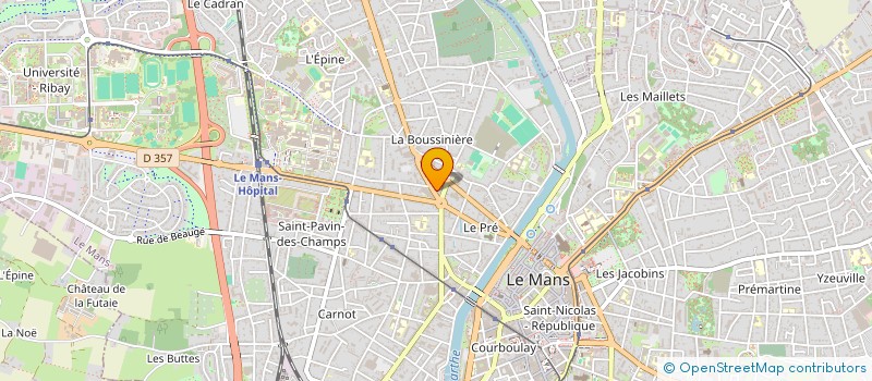 localisation de l'entreprise MADAME CHANTAL BOUDRA  LE MANS