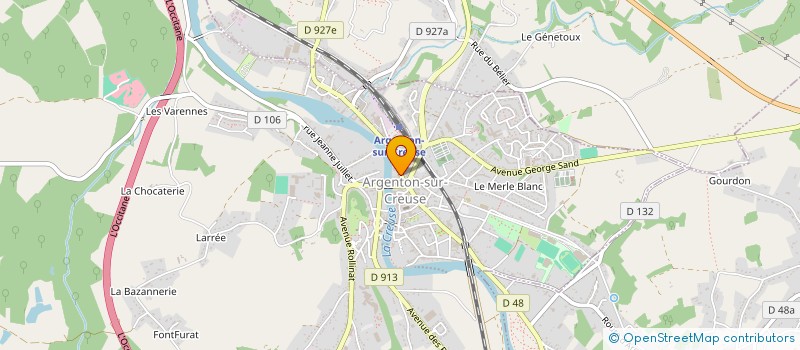 localisation de l'entreprise MADAME CHANTAL BOUQUET à ARGENTON-SUR-CREUSE