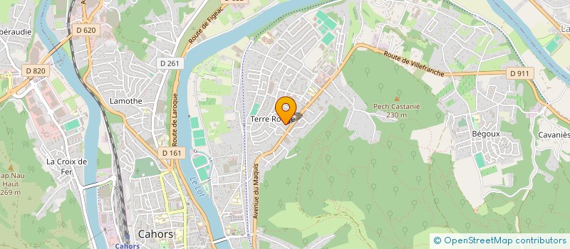 localisation de l'entreprise MADAME CHANTAL BOURDET  CAHORS