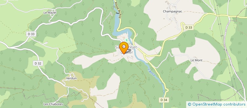 localisation de l'entreprise MADAME CHANTAL BOYER à SAINT PRIVAT D'ALLIER