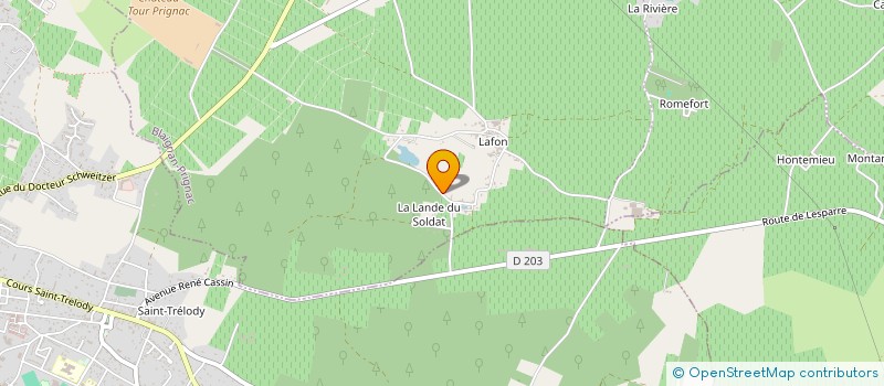 localisation de l'entreprise MADAME CHANTAL BOYER  BLAIGNAN-PRIGNAC