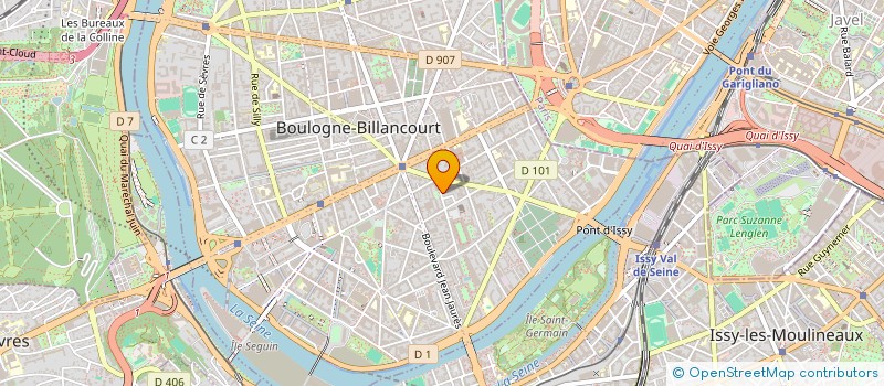 localisation de l'entreprise MADAME CHANTAL BRALERET à BOULOGNE-BILLANCOURT
