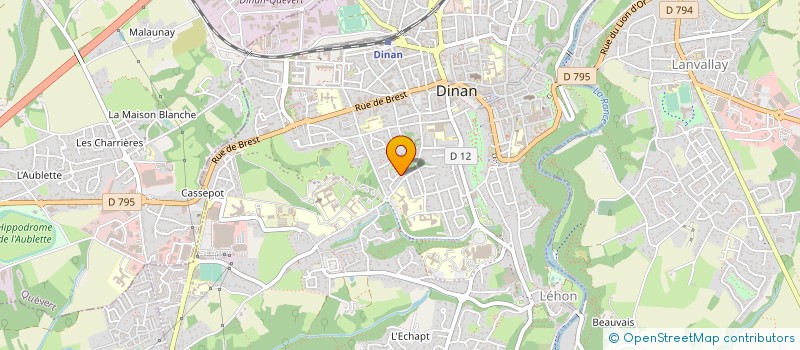 localisation de l'entreprise MADAME CHANTAL BRIAND à DINAN