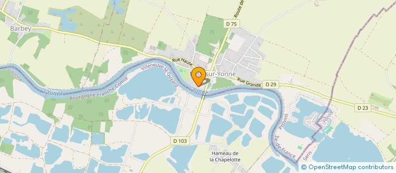 localisation de l'entreprise MADAME CHANTAL BRIE  MISY-SUR-YONNE