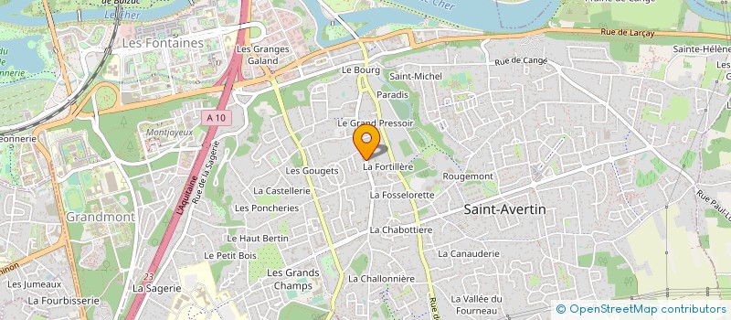 localisation de l'entreprise MADAME CHANTAL BRISSEMORET  SAINT-AVERTIN