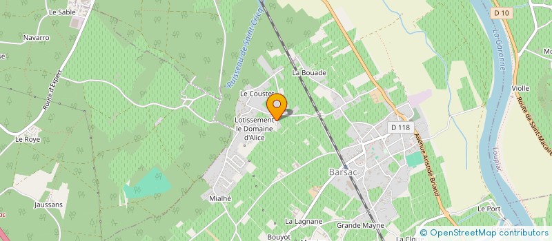 localisation de l'entreprise MADAME CHANTAL BROCA  LANDIRAS