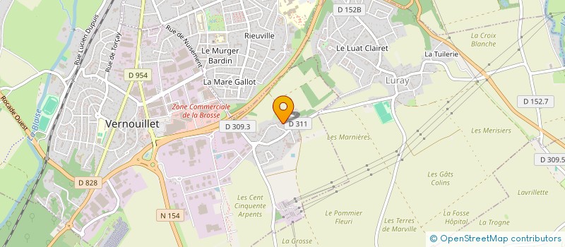 localisation de l'entreprise MADAME CHANTAL BRULARD à VERNOUILLET