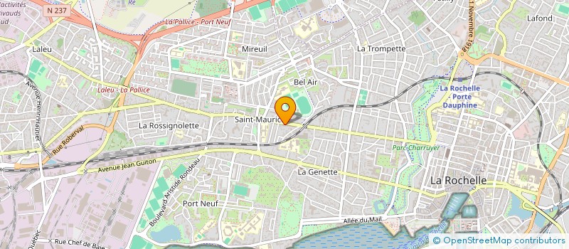 localisation de l'entreprise MADAME CHANTAL BRUNETEAU  LA ROCHELLE