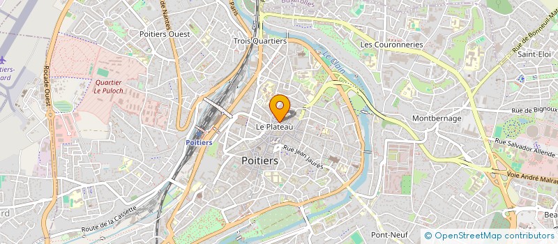localisation de l'entreprise MADAME CHANTAL BRUNOT  POITIERS