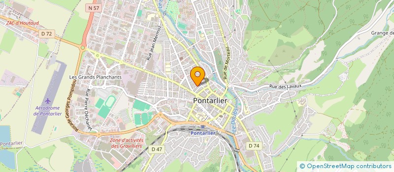 localisation de l'entreprise MADAME CHANTAL BRUTILLOT  PONTARLIER