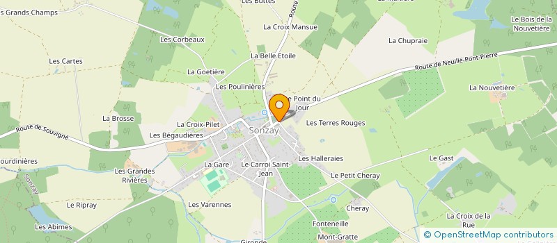 localisation de l'entreprise MADAME CHANTAL BUCHARD à SONZAY