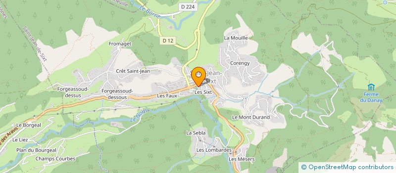 localisation de l'entreprise MADAME CHANTAL BUCK  SAINT-JEAN-DE-SIXT