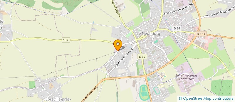 localisation de l'entreprise MADAME CHANTAL BUISSON  LE NEUBOURG