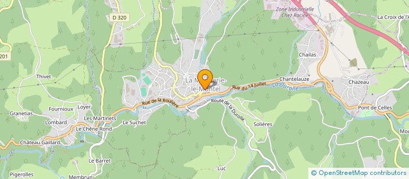 localisation de l'entreprise MADAME CHANTAL BUISSON  LA MONNERIE-LE-MONTEL