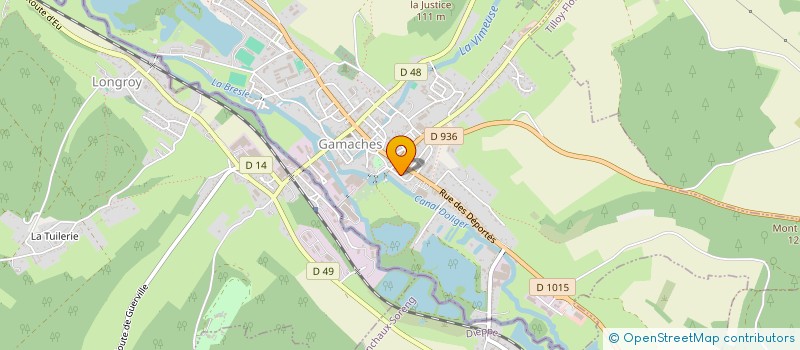 localisation de l'entreprise MADAME CHANTAL BULTEL  GAMACHES