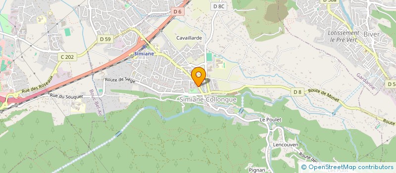 localisation de l'entreprise MADAME CHANTAL CACHIA  SIMIANE-COLLONGUE