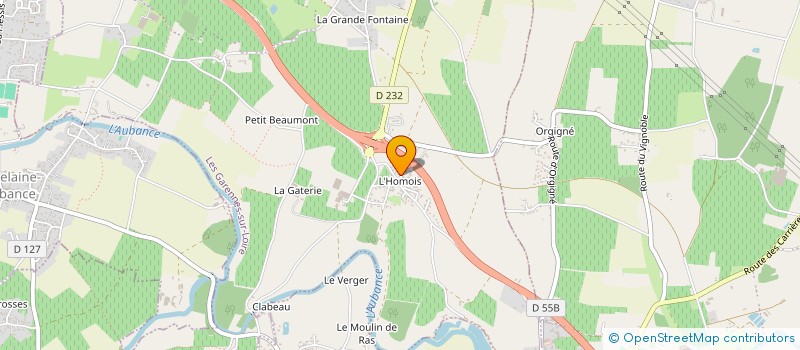 localisation de l'entreprise MADAME CHANTAL CADY à LES GARENNES SUR LOIRE
