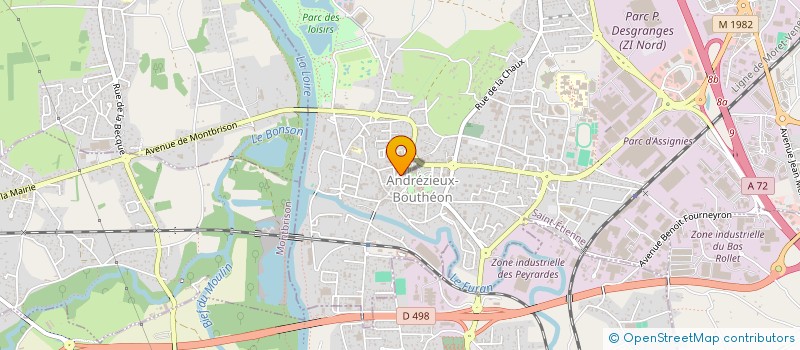 localisation de l'entreprise MADAME CHANTAL CAPUTO  ANDREZIEUX-BOUTHEON