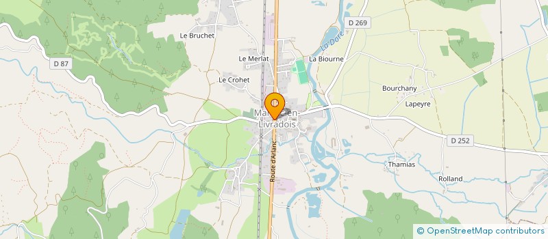 localisation de l'entreprise MADAME CHANTAL CARLE à MARSAC-EN-LIVRADOIS