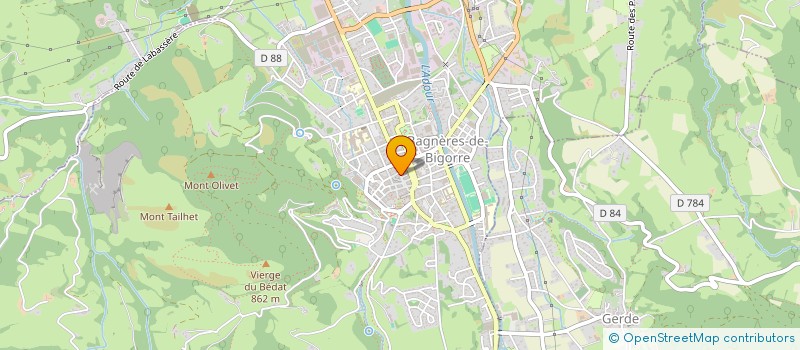 localisation de l'entreprise MADAME CHANTAL CARRARO  BAGNERES-DE-BIGORRE