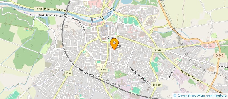 localisation de l'entreprise MADAME CHANTAL CASTAGNET à DAX