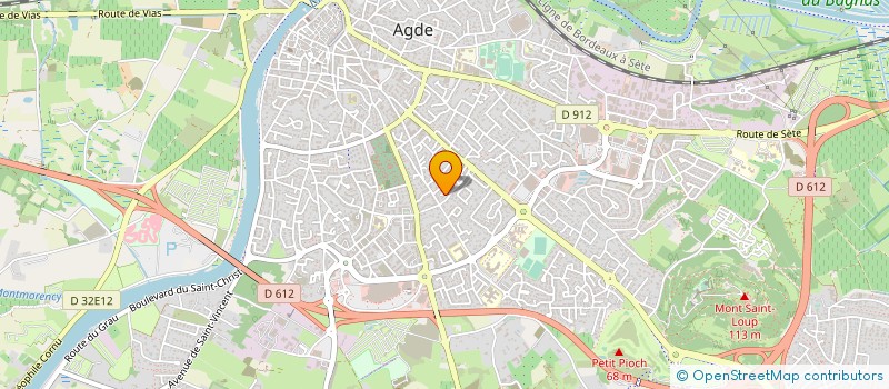 localisation de l'entreprise MADAME CHANTAL CASTEL  AGDE