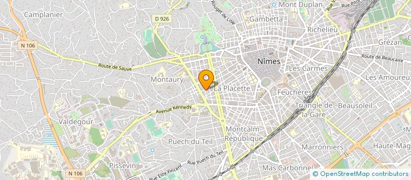 localisation de l'entreprise MADAME CHANTAL CEANSU à NIMES