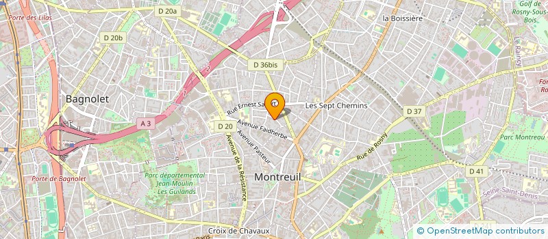 localisation de l'entreprise MADAME CHANTAL CERDA à MONTREUIL