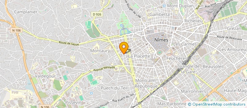 localisation de l'entreprise MADAME CHANTAL CEREDA  NIMES