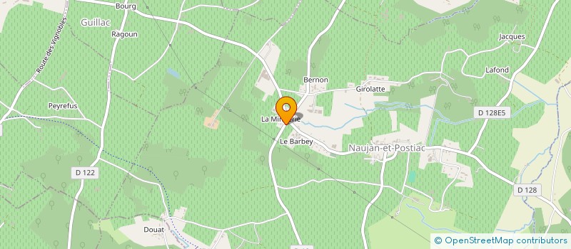 localisation de l'entreprise MADAME CHANTAL CEVAER  GENISSAC