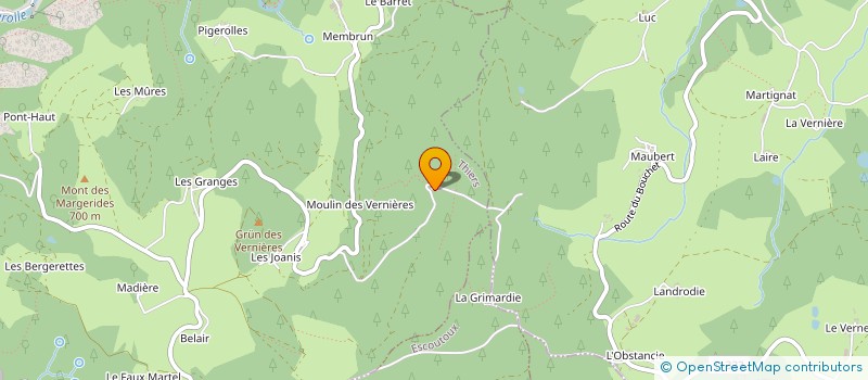 localisation de l'entreprise MADAME CHANTAL CHAPET  THIERS