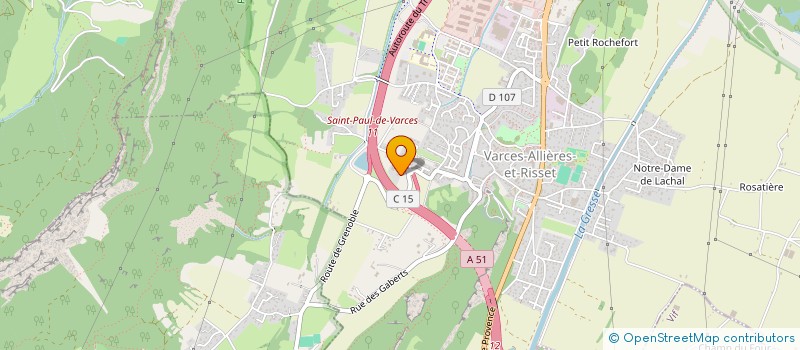 localisation de l'entreprise MADAME CHANTAL CHAPUIS à VARCES-ALLIERES-ET-RISSET