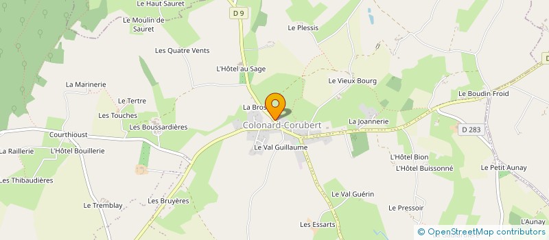 localisation de l'entreprise MADAME CHANTAL CHAPUT à VAL-AU-PERCHE