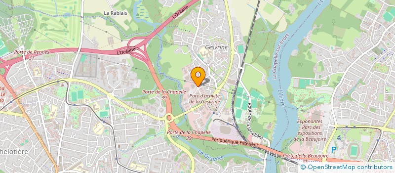 localisation de l'entreprise MADAME CHANTAL CHARLET  LA CHAPELLE-SUR-ERDRE