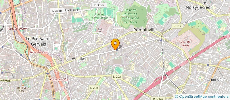 localisation de l'entreprise MADAME CHANTAL CHARNECO à LES LILAS
