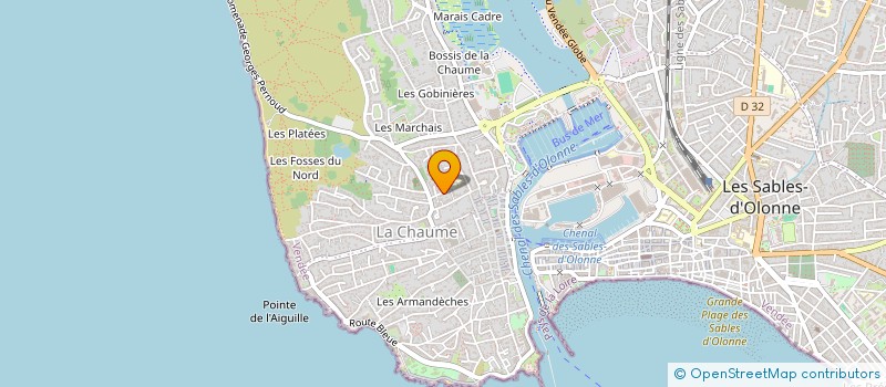 localisation de l'entreprise MADAME CHANTAL CHAUVET à LES SABLES D'OLONNE